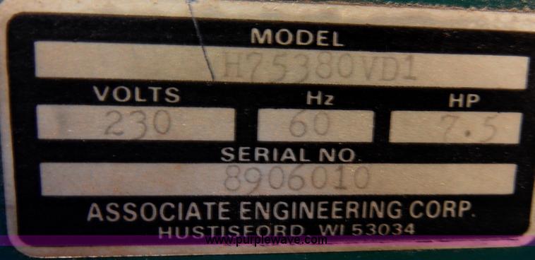 image for item H9092 1989 Rol-air 200 gallon air compressor