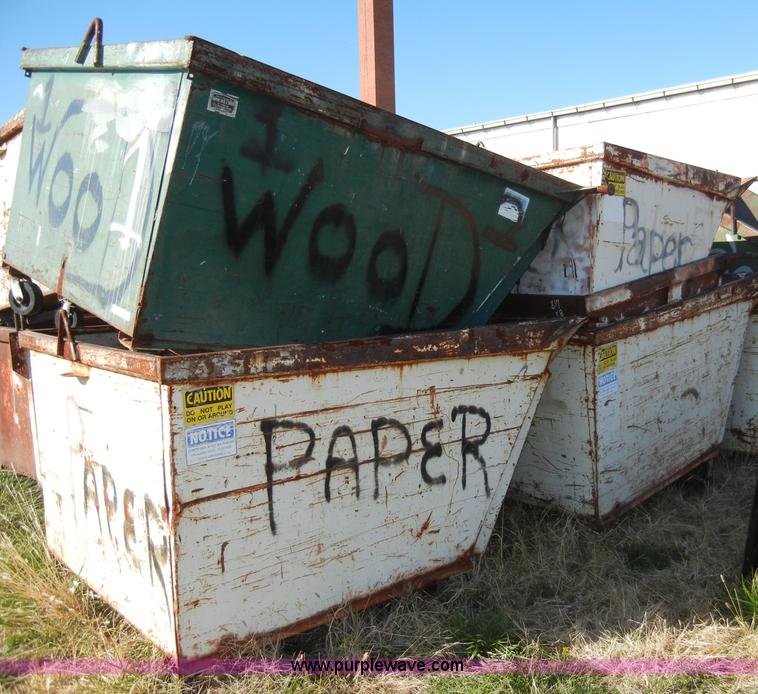 image for item H9099 (12) dumpsters on casters