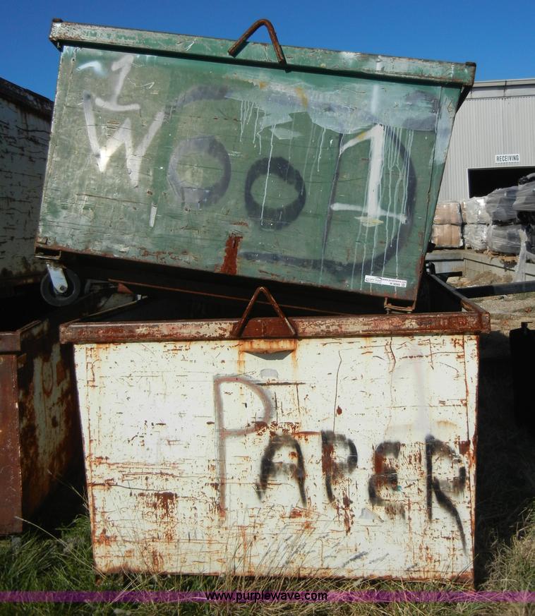 image for item H9099 (12) dumpsters on casters