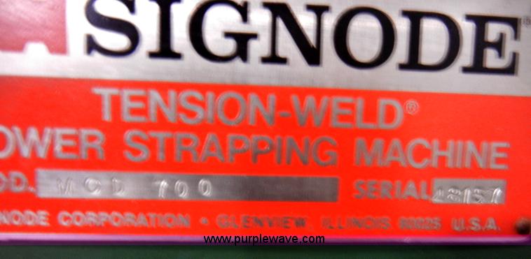 image for item H9121 Signode Tension-Weld power strapping machine