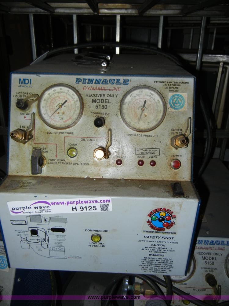 image for item H9125 (3) Pinnacle Dynamic 5150 line refrigerant recoverers