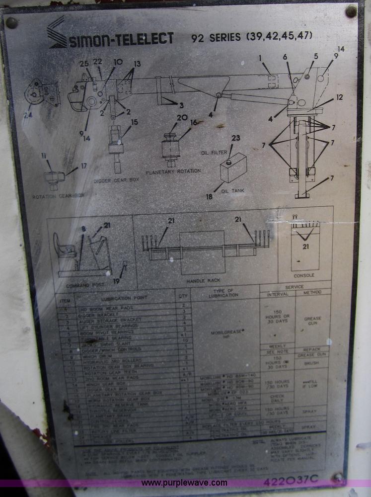 image for item A5690 1995 Ford F800 digger truck