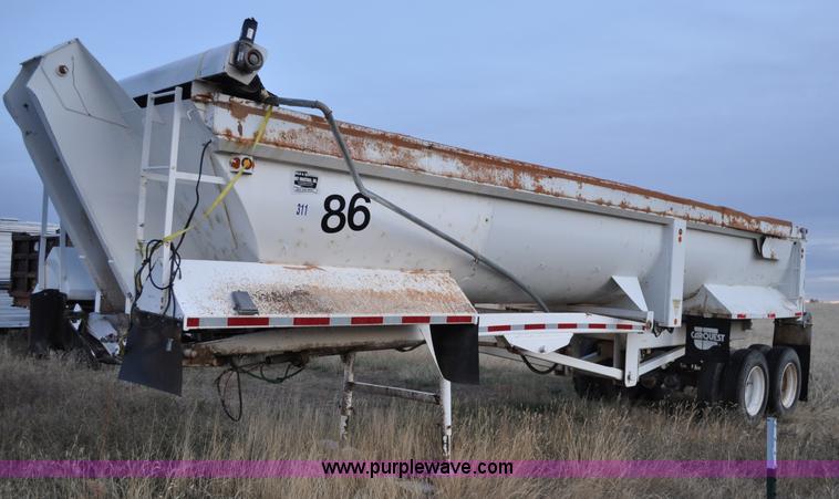 image for item A5757 1999 Western 35' end dump trailer