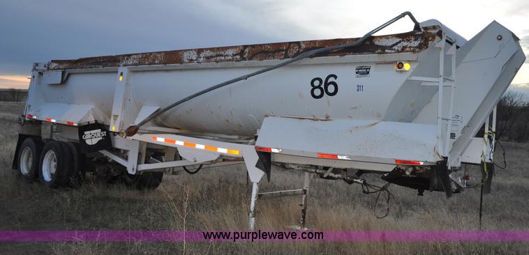 image for item A5757 1999 Western 35' end dump trailer