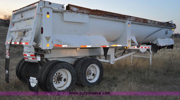 image for item A5757 1999 Western 35' end dump trailer
