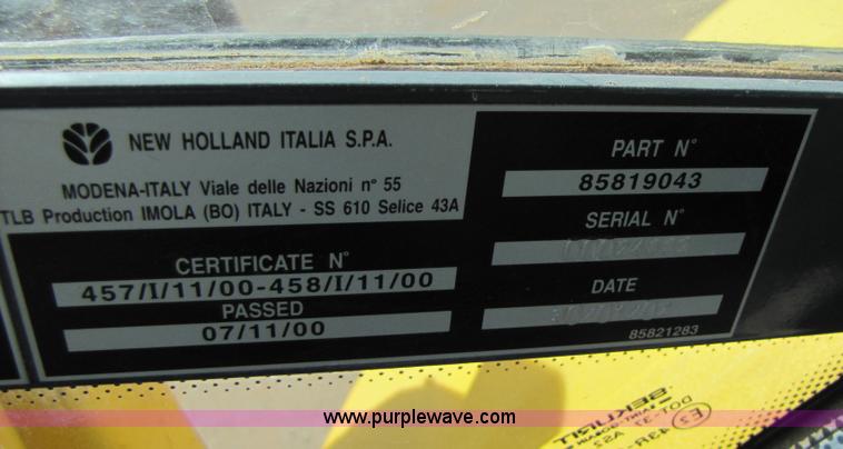 image for item B2133 2003 New Holland LB110 backhoe