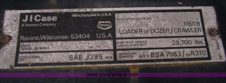 image for item C5224 Case 1150B track loader