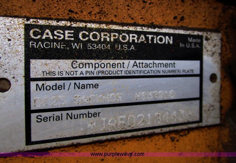 image for item C5229 1999 Case 660 trencher