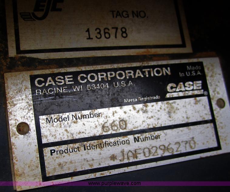 image for item C5229 1999 Case 660 trencher