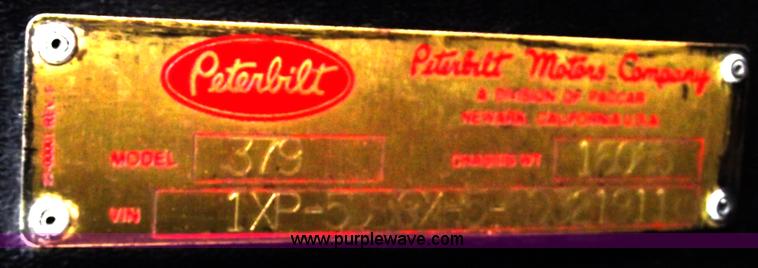 image for item C5737 1992 Peterbilt 379 dump truck