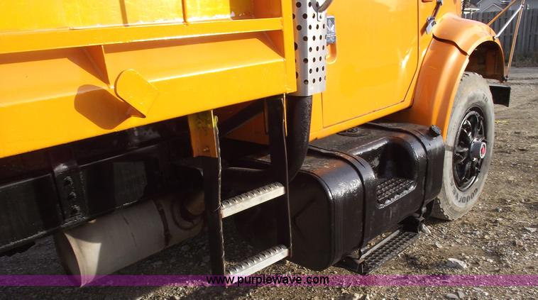 image for item C5819 2000 International 4900 dump truck with plow and spreader