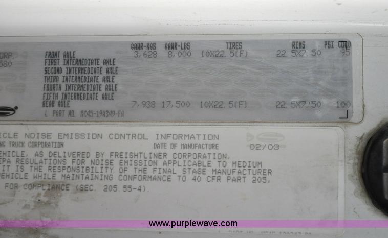 image for item A5710 2003 Sterling Acterra service truck