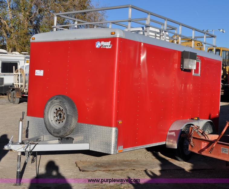 image for item A5720 2004 Wells Cargo RF7142 enclosed trailer with Rhino Liner mobile system