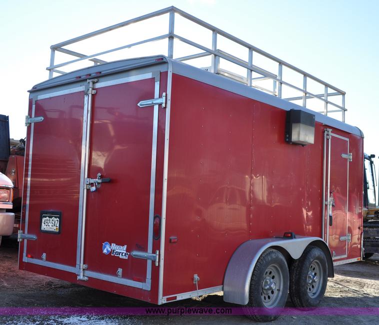 image for item A5720 2004 Wells Cargo RF7142 enclosed trailer with Rhino Liner mobile system