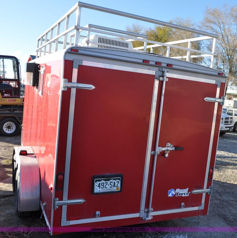 image for item A5720 2004 Wells Cargo RF7142 enclosed trailer with Rhino Liner mobile system