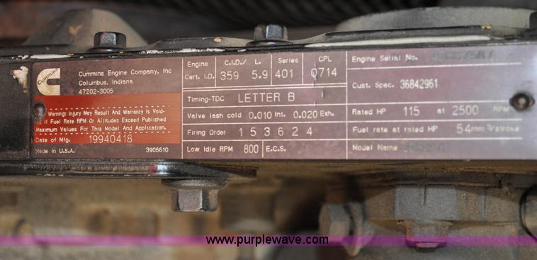 image for item A5726 Ingersoll Rand 375 screw air compressor