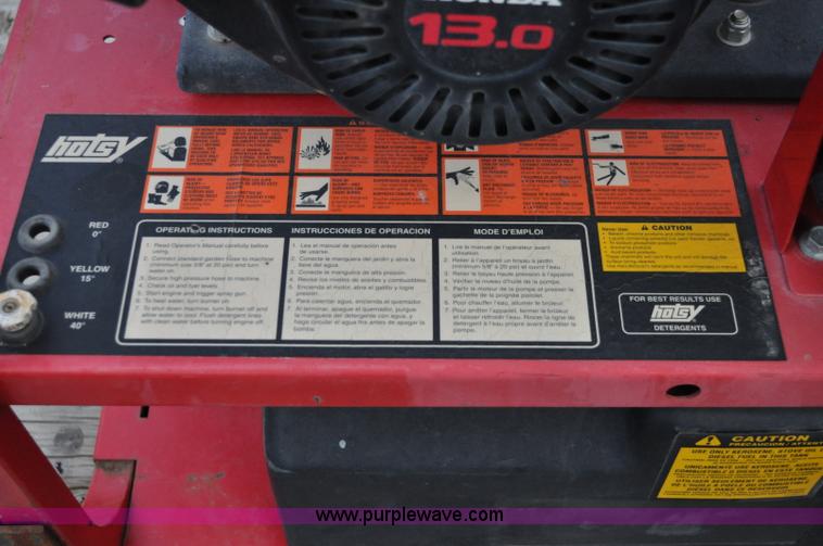 image for item A5728 Hotsy power washer system on trailer