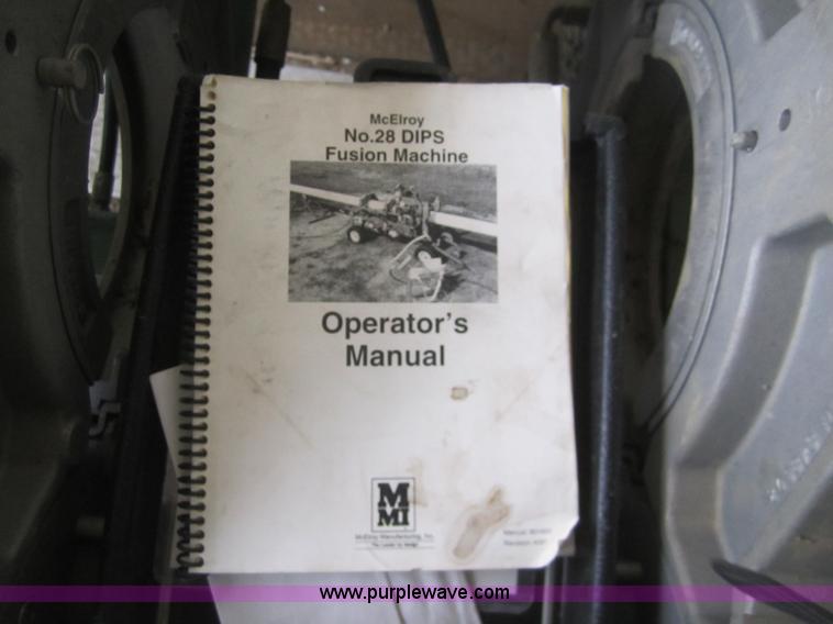 image for item B3082 McElroy 850101 PE fusion machine