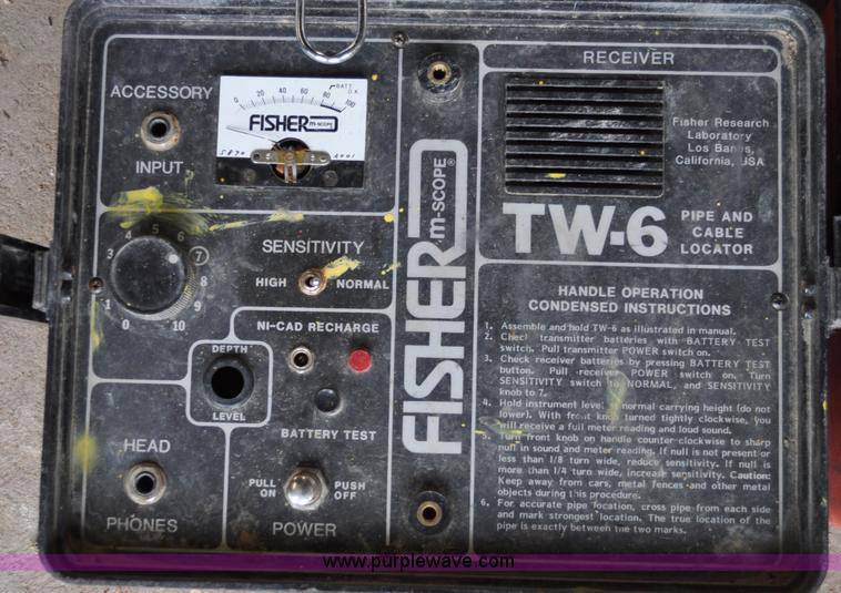 image for item C9896 Fisher M-Scope TW6 pipe and cable locator