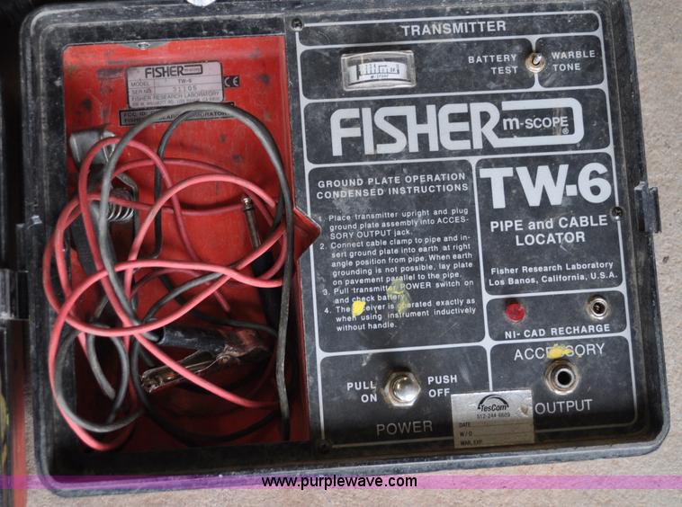 image for item C9896 Fisher M-Scope TW6 pipe and cable locator