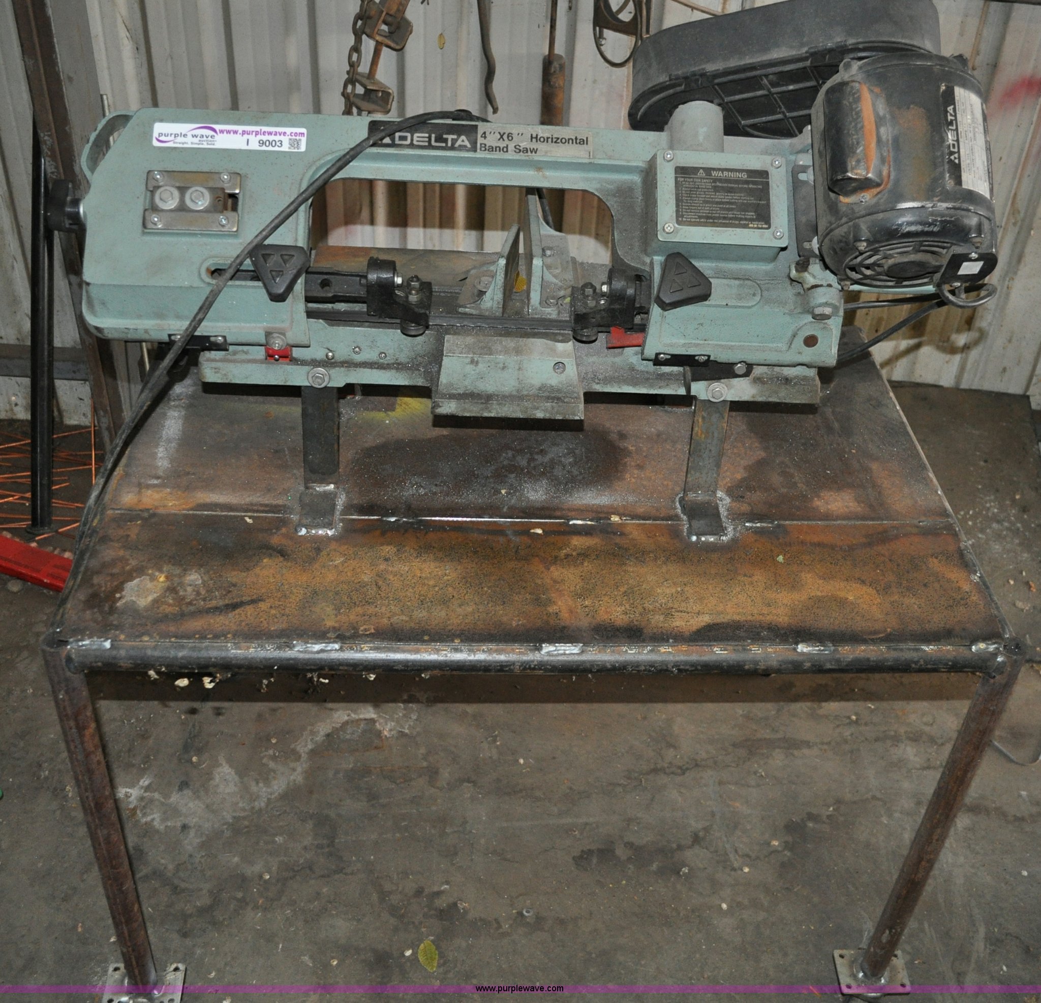 Delta 4" x 6" horizontal band saw in Palisade, CO Item I9003 sold Purple Wave