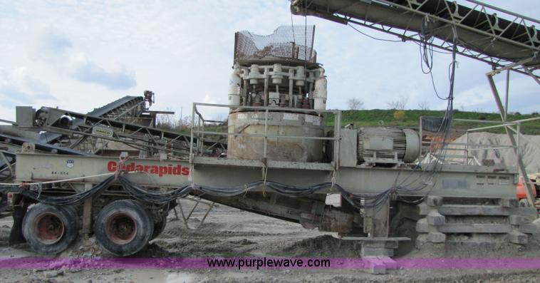 image for item B2025 1995 Cedarapids RC54 II portable cone crusher plant