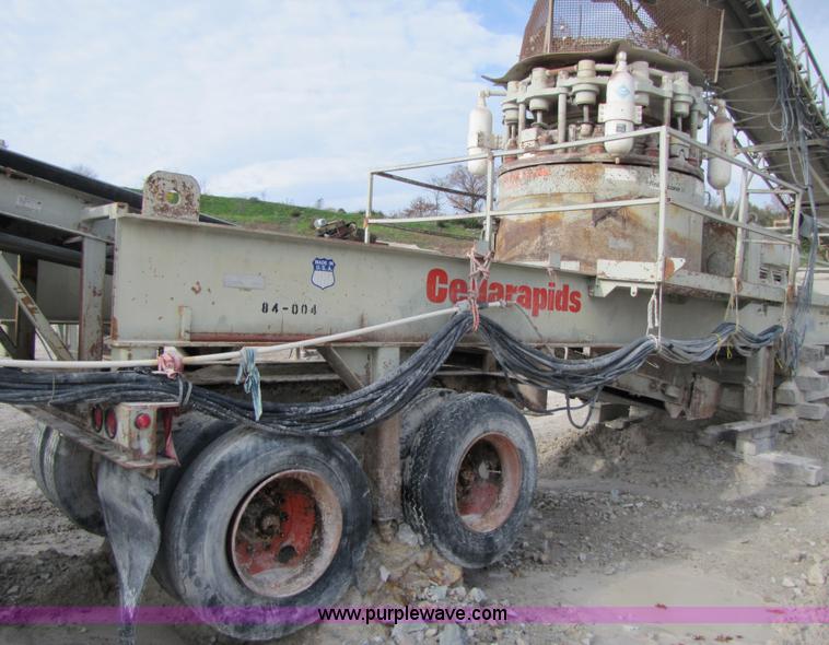 image for item B2025 1995 Cedarapids RC54 II portable cone crusher plant
