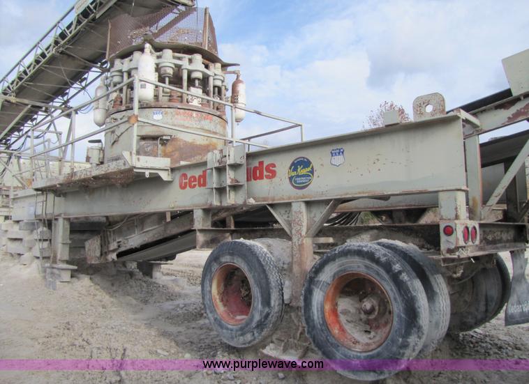 image for item B2025 1995 Cedarapids RC54 II portable cone crusher plant