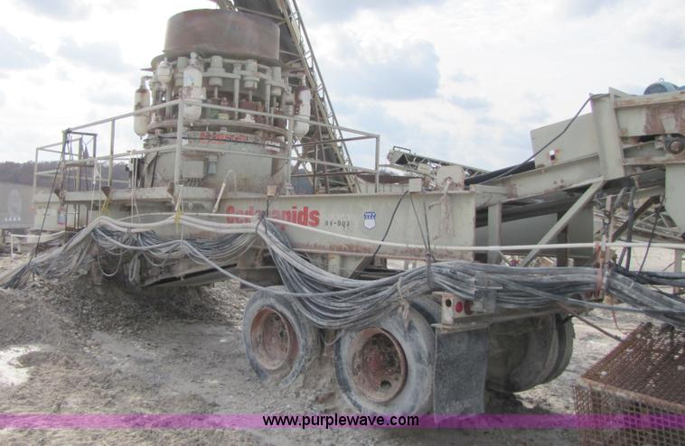 image for item B2026 1995 Cedarapids RC54 II portable cone crusher plant