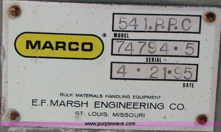 image for item B2028 1995 Marco 36" x 80' stationary conveyor