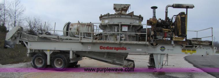 image for item B2030 1998 Cedarapids VSI 2600 portable vertical shaft impact crusher