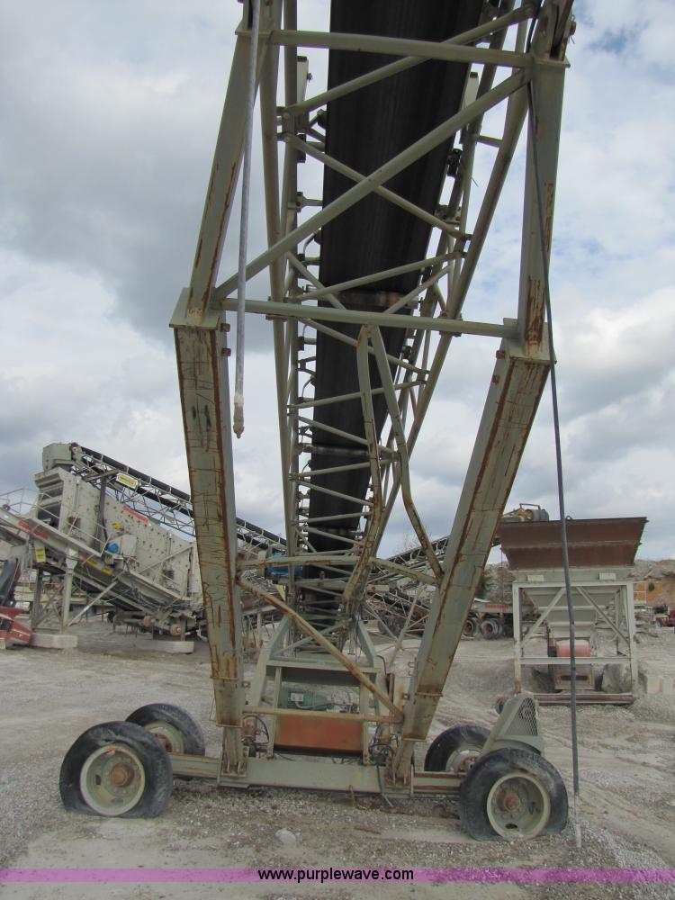 image for item B2036 1995 Marco 30" x 120' portable radial stacking conveyor