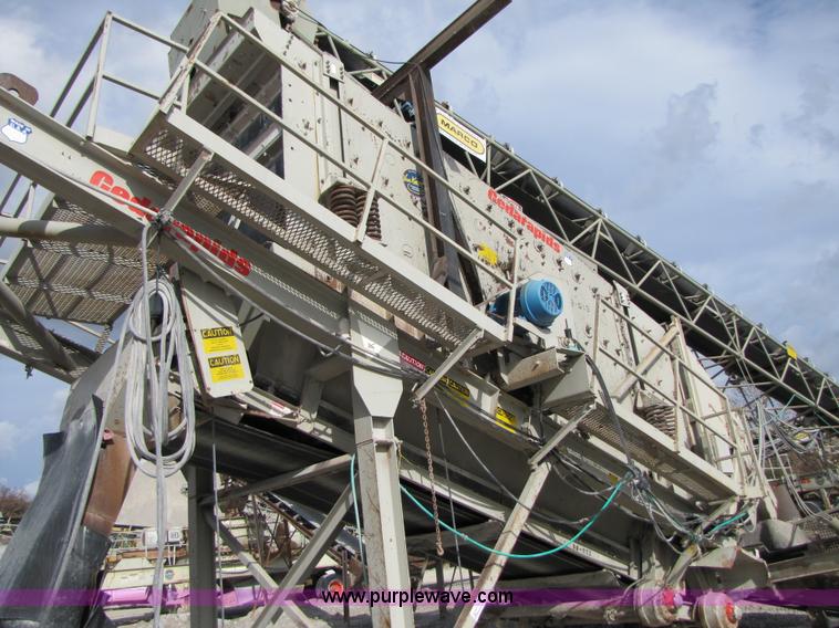 image for item B2037 1995 Cedarapids 8' x 20' vibrator portable three deck incline screening plant