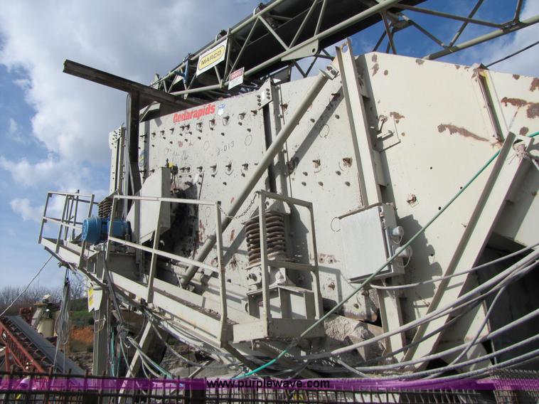 image for item B2037 1995 Cedarapids 8' x 20' vibrator portable three deck incline screening plant