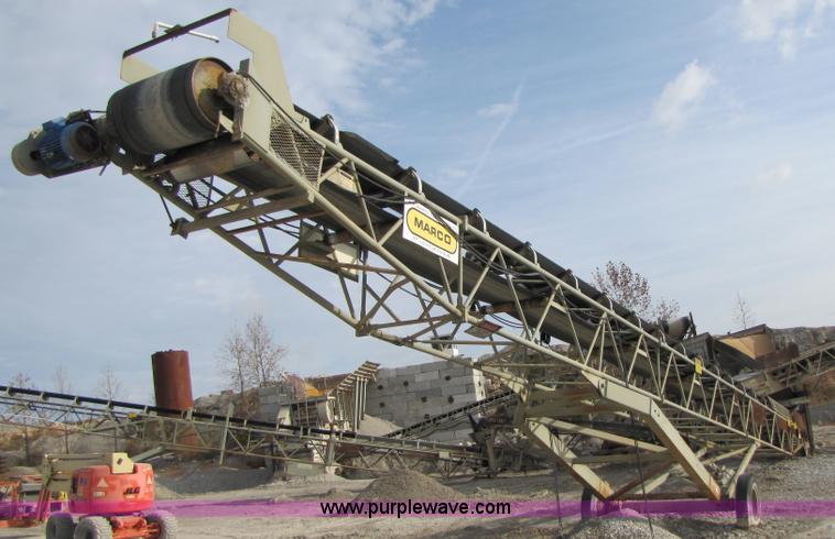 image for item B2038 1995 Marco 30" X 80' portable stacking conveyor