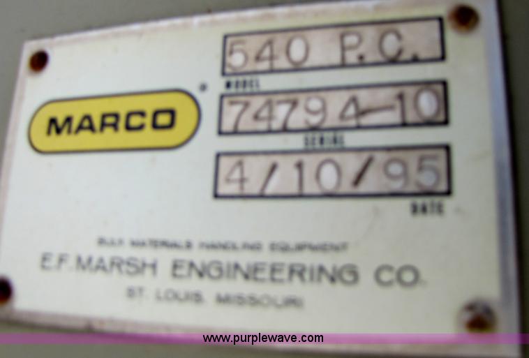 image for item B2038 1995 Marco 30" X 80' portable stacking conveyor