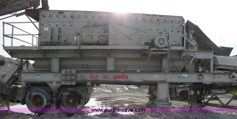 image for item B2039 1995 Cedarapids FSGC20332 horizontal portable screening plant