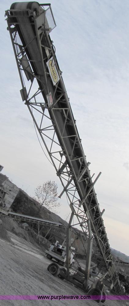 image for item B2040 1995 Marco 30" x 120' portable radial stacking conveyor