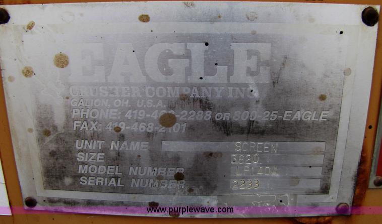 image for item B2044 Eagle 6'x20' three-deck portable screening plant