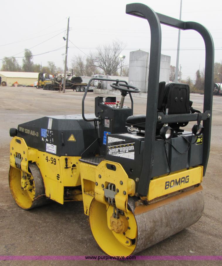 image for item B2051 2000 Bomag BW 120 AD-3 tandem vibratory smooth drum asphalt roller