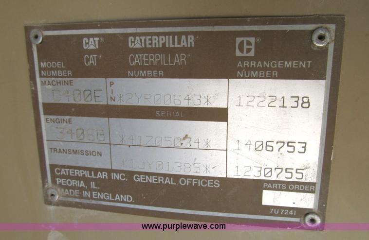 image for item B2063 1997 Caterpillar D400E 6x6 articulating dump truck