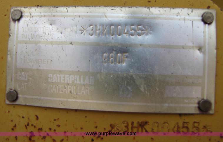 image for item B2065 1992 Caterpillar 980F wheel loader