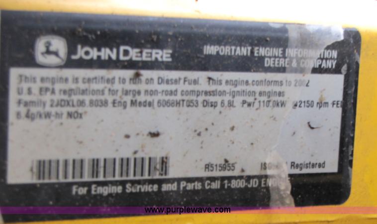 image for item B2067 2002 John Deere 200C LC excavator
