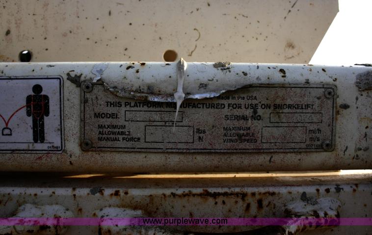 image for item 6063 2000 Snorkel TB-A60RDZ boom lift