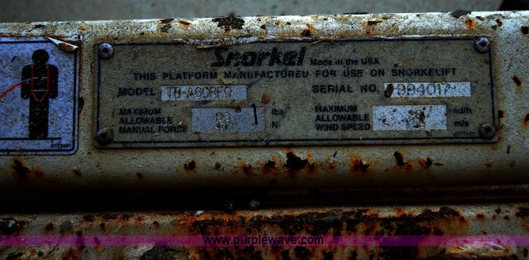 image for item 6064 1999 Snorkel TB-60 boom lift