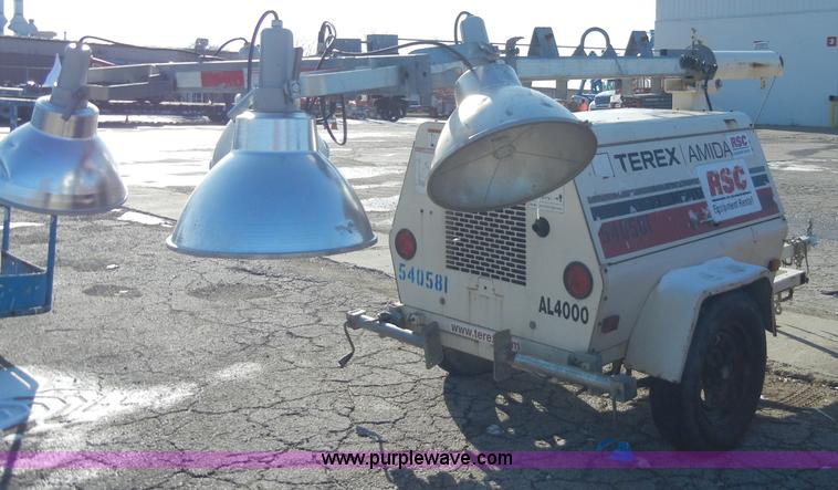 image for item A3370 2005 Terex Amida AL4000 towable light tower