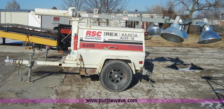 image for item A3370 2005 Terex Amida AL4000 towable light tower