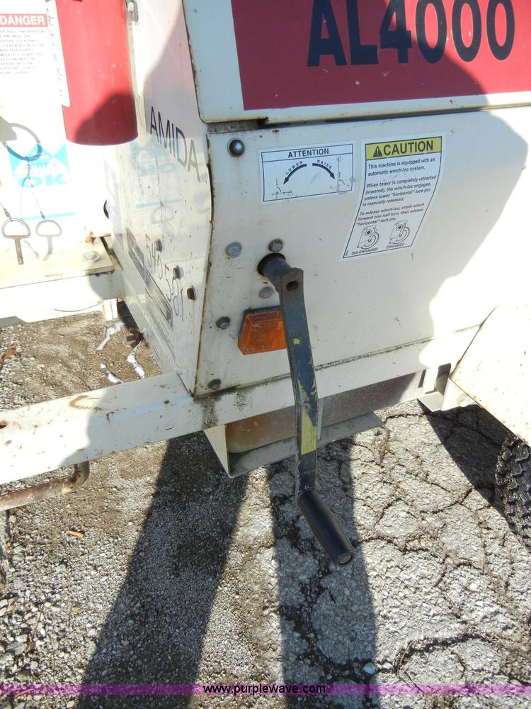 image for item A3370 2005 Terex Amida AL4000 towable light tower