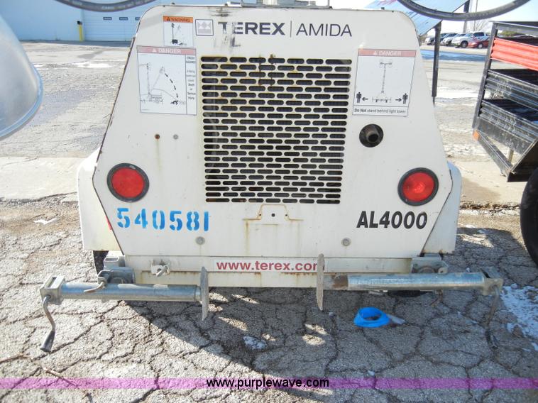 image for item A3370 2005 Terex Amida AL4000 towable light tower