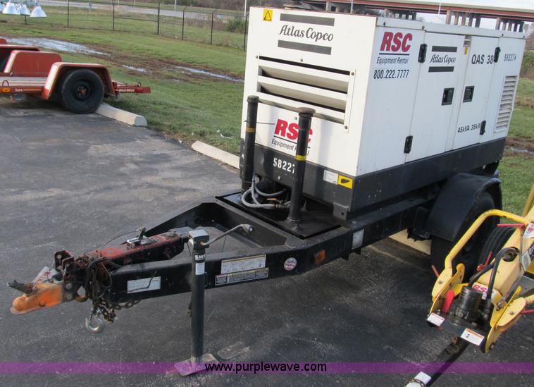 image for item B2564 2005 Atlas Copco QAS38 portable generator